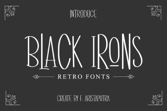 Black Irons: A Modern Sans Serif Font for Creative Product Design