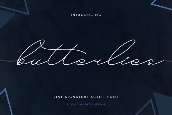 Butterflies: A Thin and Elegant Handwritten Font Review