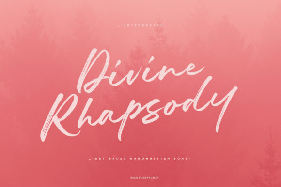 Divine Rhapsody: A Handwritten Font for Modern Campaigns