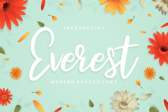 Everest Font: A Handwritten Script for Romantic Designs