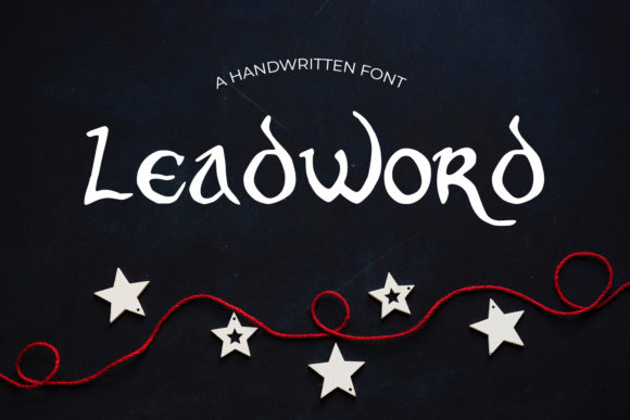 Leadword: A Balanced Script Font for Editorial Design