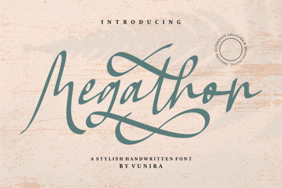Megathon: A Delicate Handwritten Font for Digital Branding