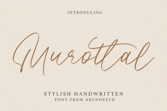 Murottal: A Cursive Font for Editorial Sophistication