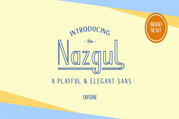 Nazgul Outline Font for Standout Small Business Branding