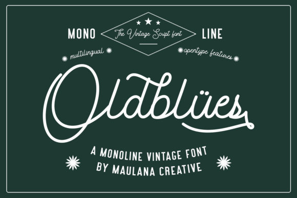 Oldblues: A Vintage Duo Font for Modern Marketing