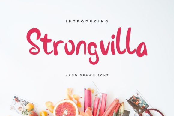 Strongvilla: A Sweet, Flowing Script Font for Digital Design