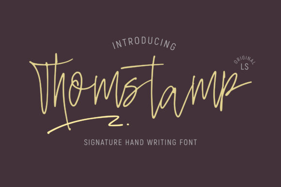 The Thomstamp Typeface: A Delicate Font for Digital Design