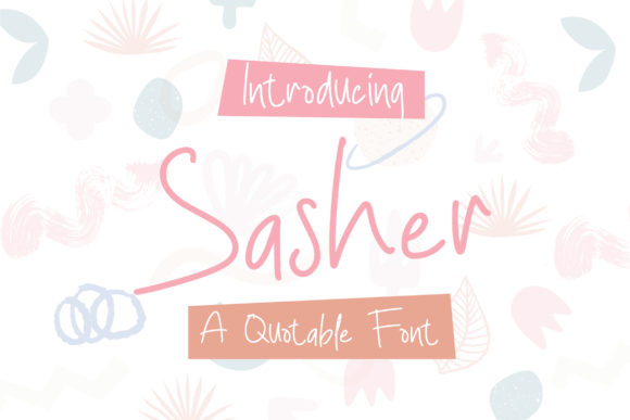 Using the Sasher Font for Branding and Creative Projects