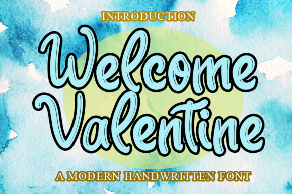 Welcome Valentine Font for Editorial Design and Branding